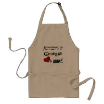 Someone In Georgia Loves Me Aprons