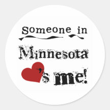 Someone In Minnesota Loves Me Stickers