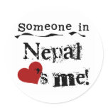 Someone In Nepal Loves Me stickers