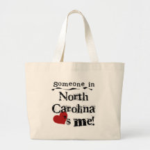 Someone In North Carolina Loves Me Canvas Bag