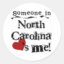 Someone In North Carolina Loves Me Sticker
