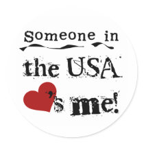 Someone In The Usa Loves Me Stickers