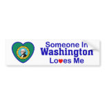 Someone In Washington Loves Me bumper stickers