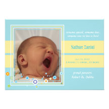 Someone new - Baby announcement card