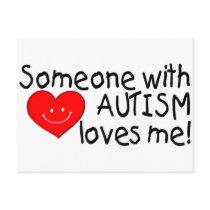 Someone With Autism Loves Me Post Cards