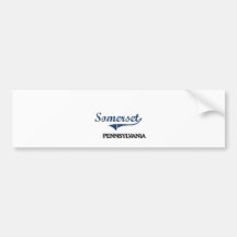 Somerset Pennsylvania City Classic Bumper Stickers