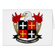 Somervell Family Crest Card