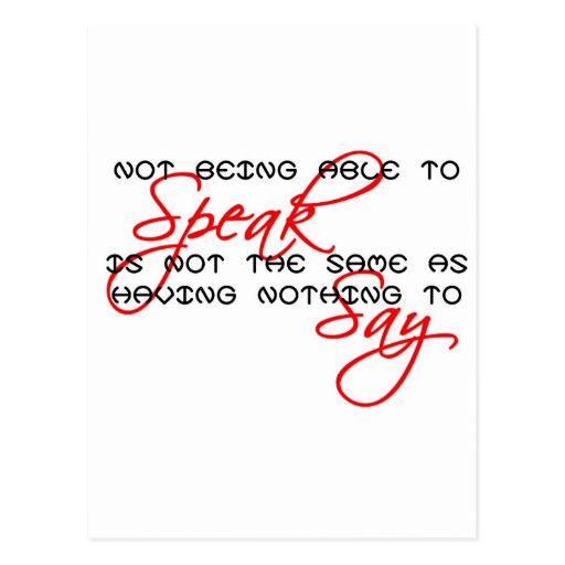 Something to Say copy Post Card