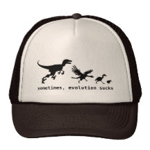 Sometimes, evolution sucks trucker hat