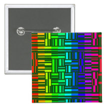 Somewhat Distorted Rainbow Pinback Button