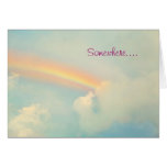 Somewhere over the rainbow greeting card