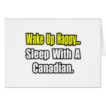 Sommeil avec un Canadien Carte De Vœux