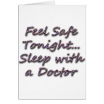 sommeil avec un docteur carte de vœux