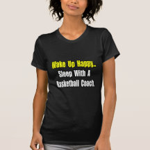 Sommeil avec un entraîneur de football t-shirts