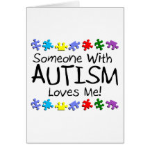 Somone With Autism Loves Me (PP) Cards