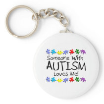 Somone With Autism Loves Me (PP) Keychain