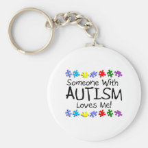 Somone With Autism Loves Me (PP) Keychain