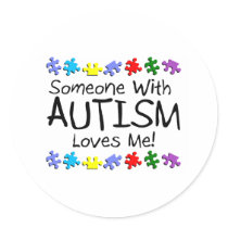 Somone With Autism Loves Me (PP) Sticker