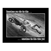 Somtimes you ride the bike... post cards