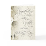 Son & Daughter In Law Wedding Congratulations Card