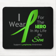 Son Hero In My Life - Lymphoma Mouse Pads