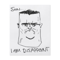 Son I Am Disappoint Father Rage Comic Meme Full Colour Flyer