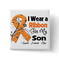 Son - Leukaemia Ribbon Pinback Buttons
