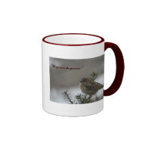 "Son oeil est sur le moineau " Mug