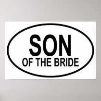 Son of the Bride Wedding Oval Posters