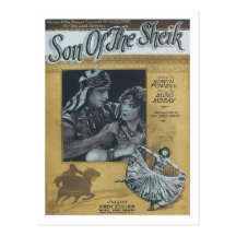 Son of the Sheik Vintage Songbook Cover Postcard