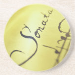 Sonata Sheet Music 2 Drink Coasters
