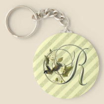 Sonbird Initial R keychains