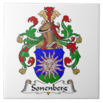 SONENBERG FAMILY CREST ON TILE COAT OF ARMS tiles