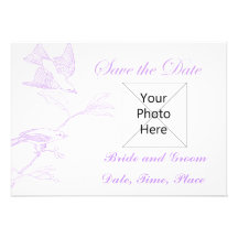 Song Bird Save The Date Custom Invites