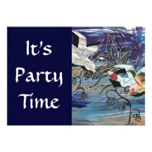Song Birds party invitation