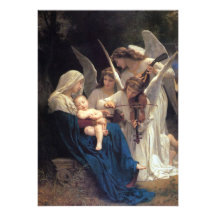 Song of the Angels by William Adolphe Bouguereau Personalized Invite