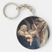 Song of the Angels by William Adolphe Bouguereau Keychain