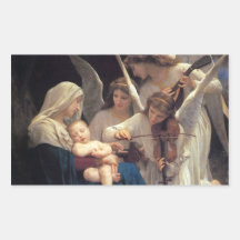 Song of the Angels by William Adolphe Bouguereau Sticker