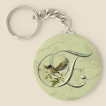 Songbird Initial E keychains