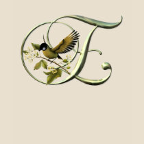 Songbird Initial E t-shirts
