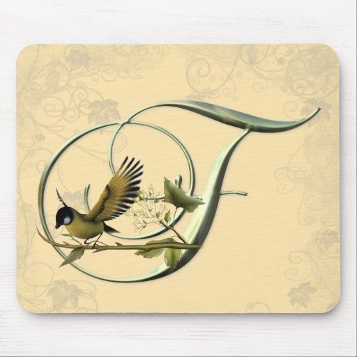 Songbird Initial F Mouse Mat