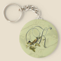 Songbird Initial K keychains