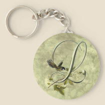 Songbird Initial L keychains