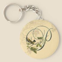 Songbird Initial P keychains