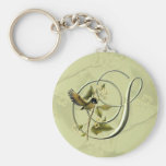 Songbird Initial S Key Chain