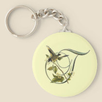 Songbird Initial T keychains