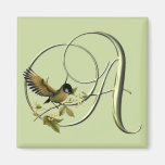 Songbird Initials A Fridge Magnet