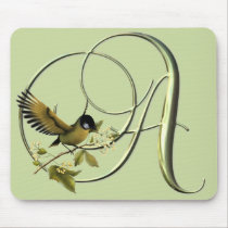 Songbird Initials A mousepads