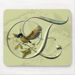 Songbirds Initial E Mouse Pads