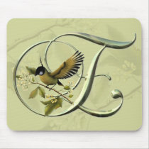 Songbirds Initial E mousepads